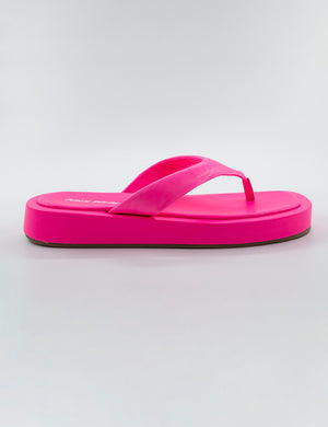 Surfs Up Pink Flatform Flip Flop Sandals