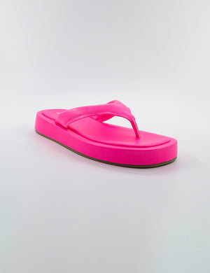 Surfs Up Pink Flatform Flip Flop Sandals