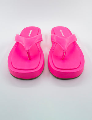 Surfs Up Pink Flatform Flip Flop Sandals