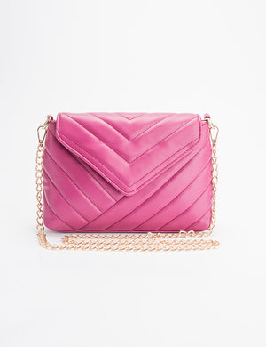 THE RUE VIOLET QUILTED PU CHAIN CROSSBODY BAG