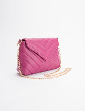 THE RUE VIOLET QUILTED PU CHAIN CROSSBODY BAG