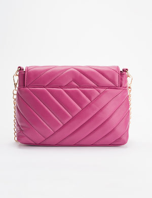 THE RUE VIOLET QUILTED PU CHAIN CROSSBODY BAG